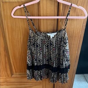 BCBGeneration Adjustable Tank with Lace Detail
